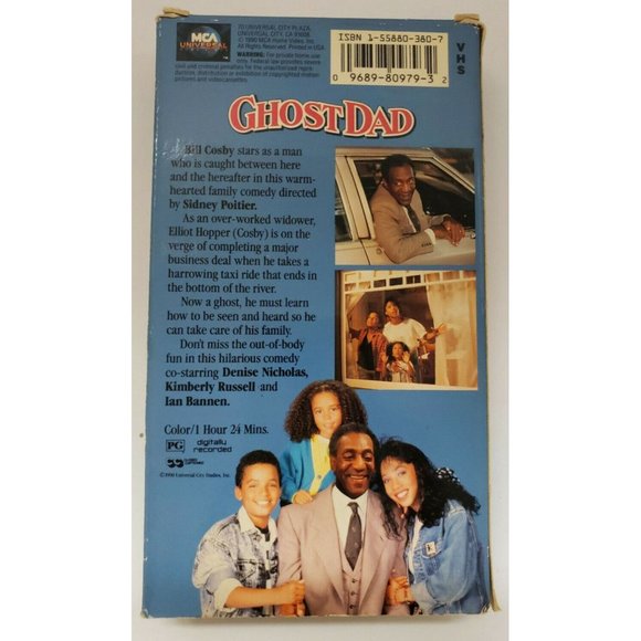 VHS  "Ghost Dad" Bill Cosby Kimberly Russell Denise Nicholas Ian Bannen '90 PG - Picture 2 of 2
